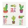 Valentine Cactus Temporary Tattoos - 72 Pc.