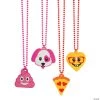 Valentine Emoji Necklaces - 12 Pc.