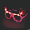 Valentine Light-Up Glasses with Hearts - 6 Pc.