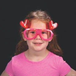 Valentine Light-Up Glasses with Hearts - 6 Pc. -Apparel & Accessories Sales valentine light up glasses with hearts 6 pc 13933511 a02