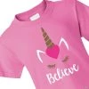 Valentine’s Day Unicorn Believe Youth T-Shirt