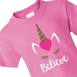 Valentine’s Day Unicorn Believe Youth T-Shirt