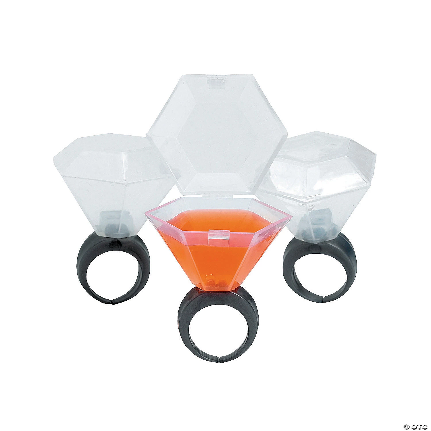 Wedding Ring Plastic Shot Glasses - 12 Ct. 1 Wedding Ring Plastic Shot Glasses - 12 Ct.