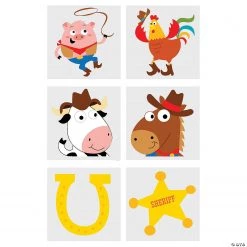 Western Animals Temporary Tattoos - 72 Pc.