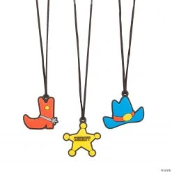 Western Icons Charm Necklaces - 12 Pc.
