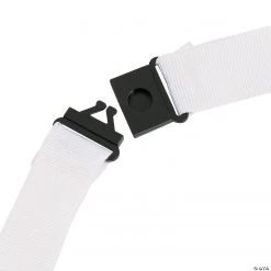 Breakaway Lanyards - 12 Pc. -Apparel & Accessories Sales white nylon breakaway lanyards 12 pc 47 636 a03
