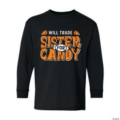Will Trade Sister for Candy Youth Long Sleeve Shirt