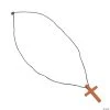 Wooden Cross Necklaces - 12 Pc.