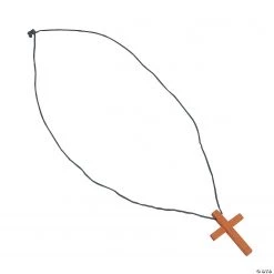 Wooden Cross Necklaces - 12 Pc.