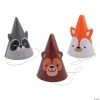 Woodland Party Cone Hats - 12 Pc.