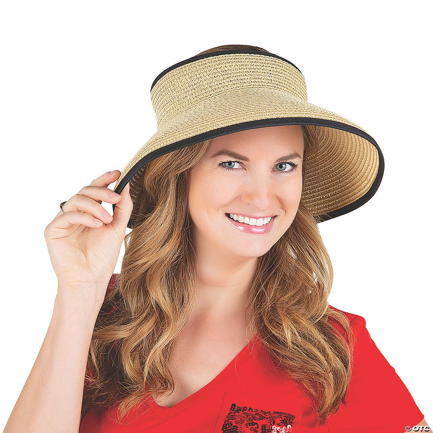 Woven Roll-Up Sun Visors - 6 Pc. 2 Woven Roll-Up Sun Visors - 6 Pc. - Image 2