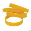 Awareness Ribbon Sayings Rubber Bracelets - 24 Pc.