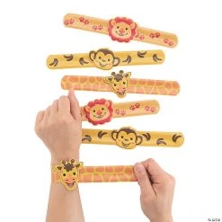 Zoo Animal Slap Bracelets - 12 Pc.